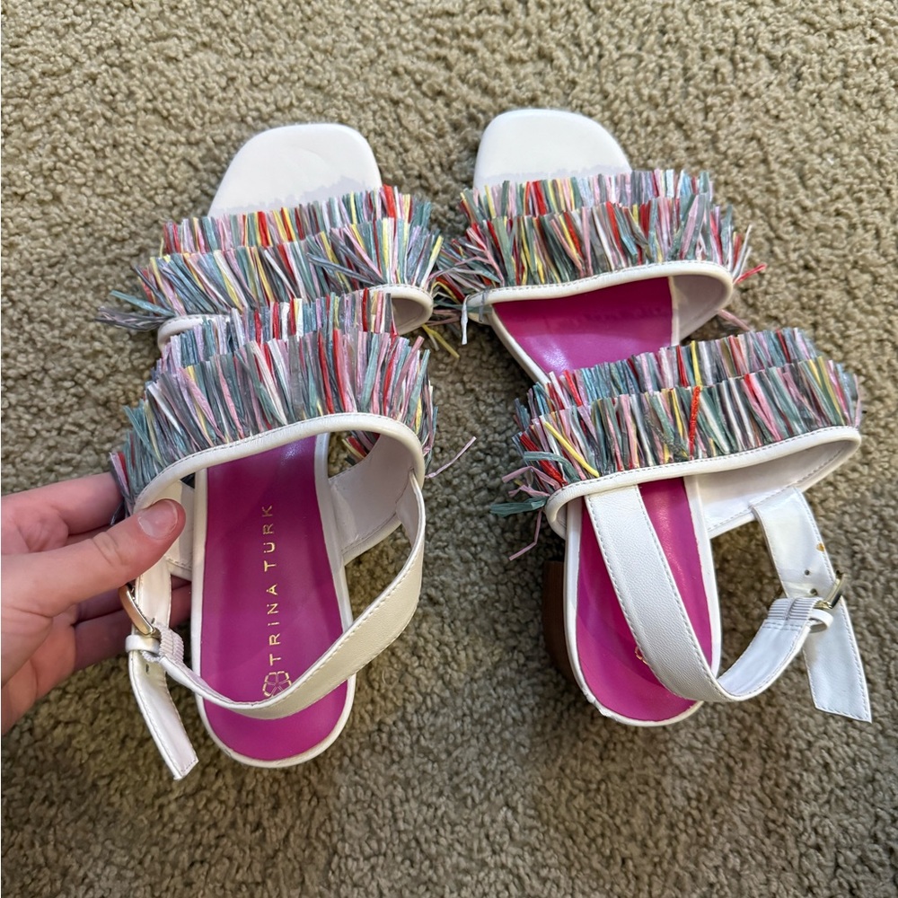 Trina Turk Kids' Colorful Fringe Sandals